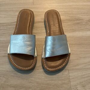 Silver Bernardo Sandals! Worn once!